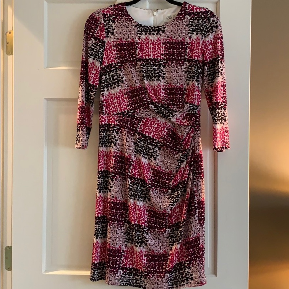 Eliza J pink print dress